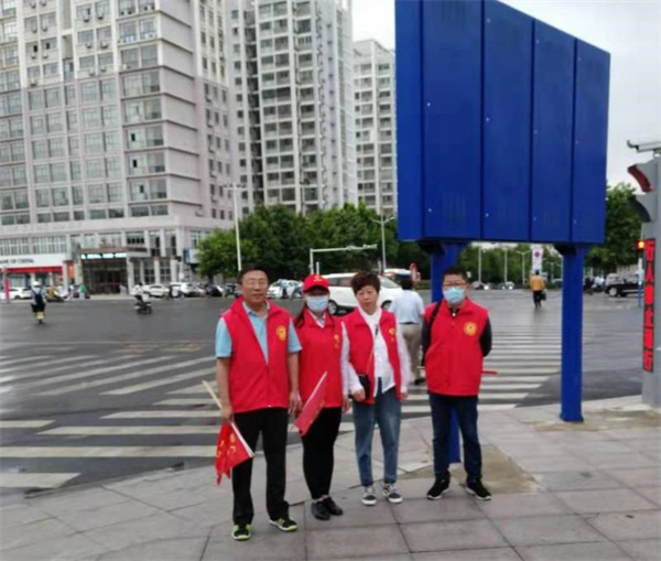 淮南市科技局開(kāi)展文明交通勸導(dǎo)志愿服務(wù)活動(dòng)