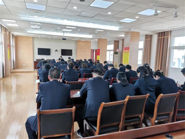 淮南市大通區(qū)廉政教育課為檢察干警構筑自律防線